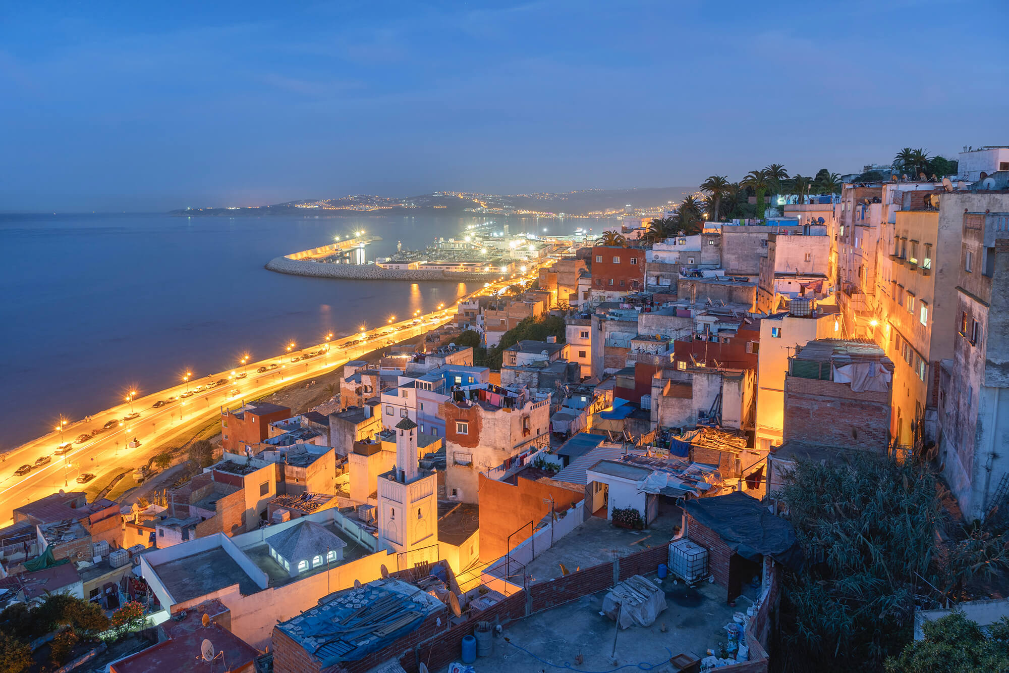 Tangier coastline